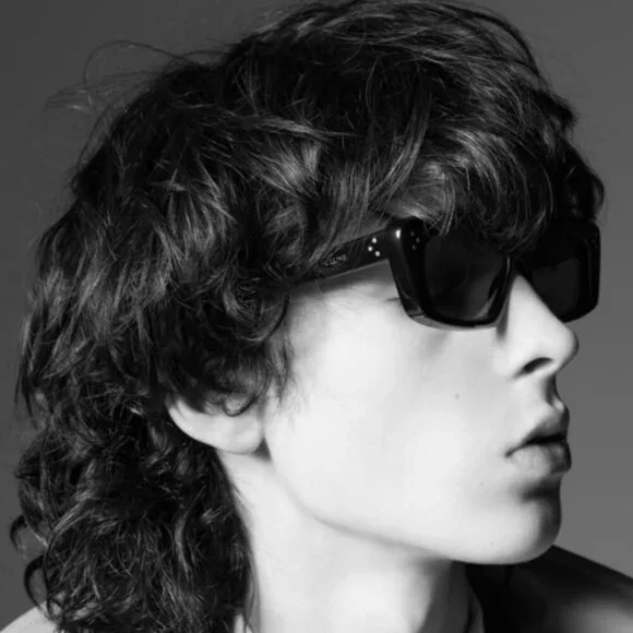 Celine CL40259I 01A BRAND NEW Sunglasses Black Black Rectangle Unisex